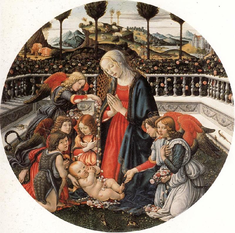 Francesco Botticini The Adoration of the Child Sweden oil painting art